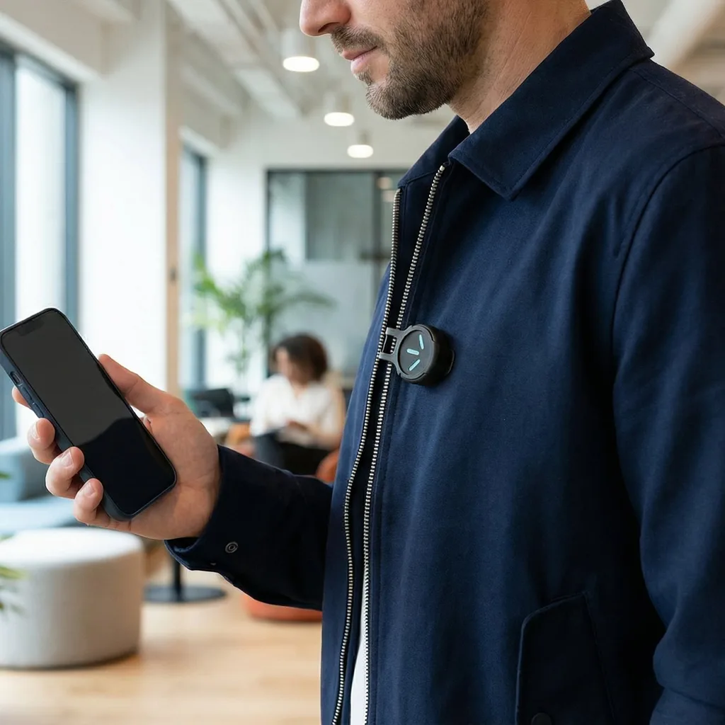 Bluetooth alarm knop